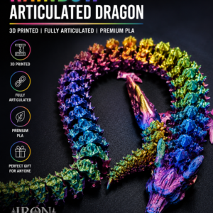 Rainbow PLA Articulated Dragon